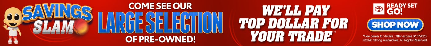 Come see our large selection of pre-owned! WE